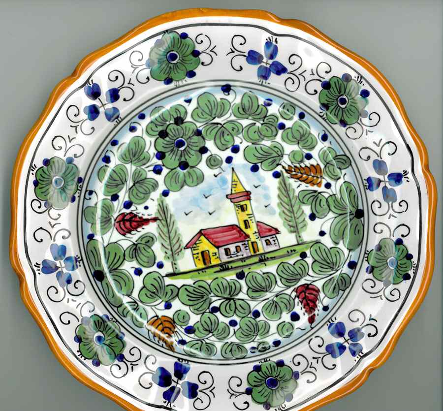 DER61 Dinner Plate by Deruta (Italy)-1