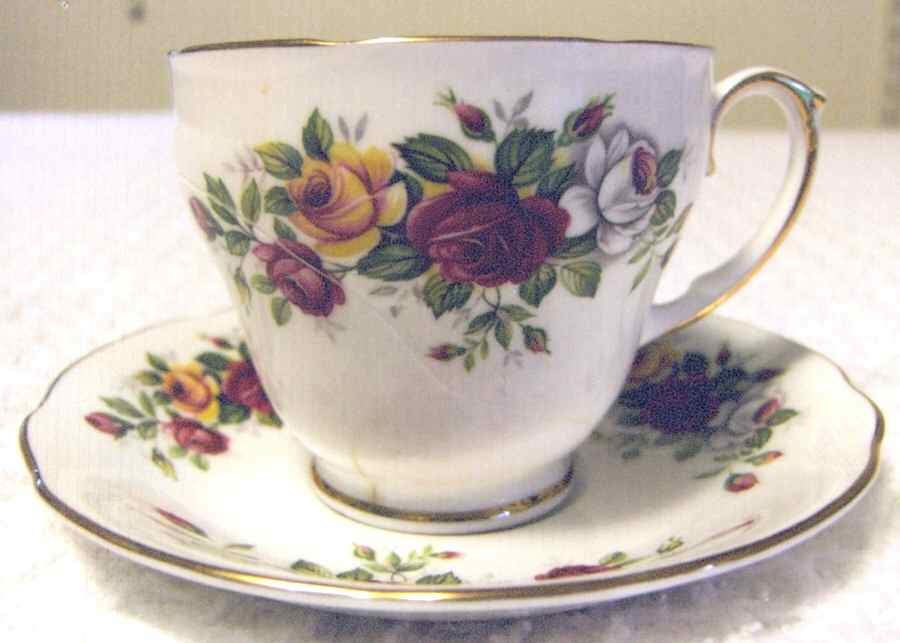 728 Footed Cup & Saucer Set by Duchess-1