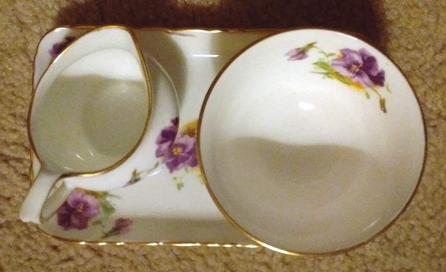 Viola Mini Creamer & Open Sugar Set (CRMM1,SUOM1,CRSUTO) by Delphine-1