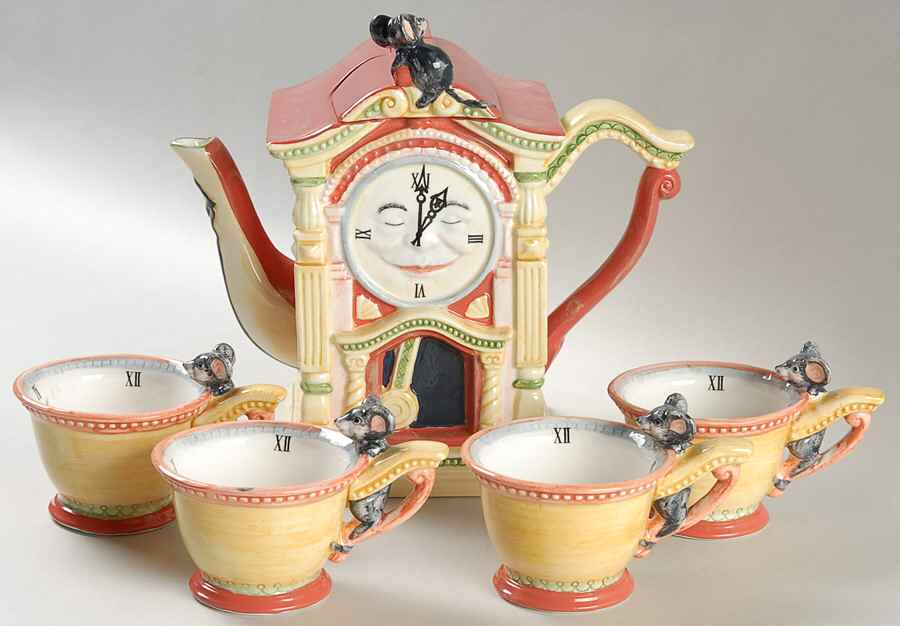 Storybook Village (4 Piece) Figural Tea Set by Department 56-1