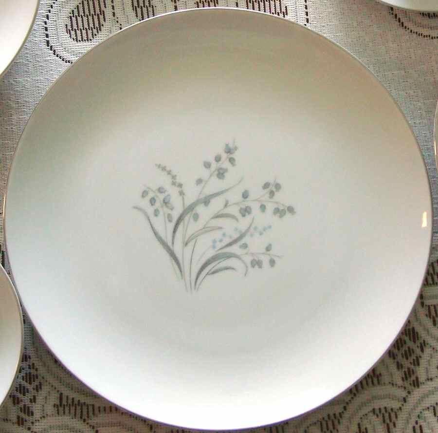 Silver Rhapsody Dinner Plate by Dolphin-1