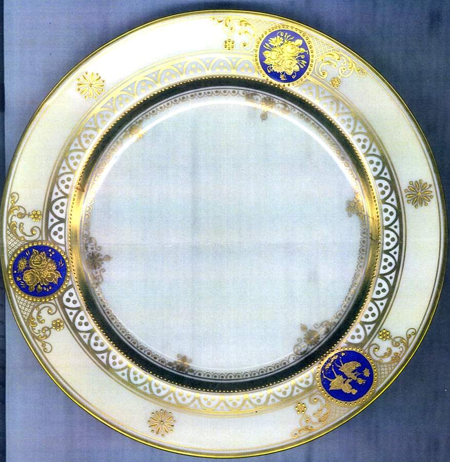 DRW4 Dinner Plate by Dresden Works (Saxony)-1