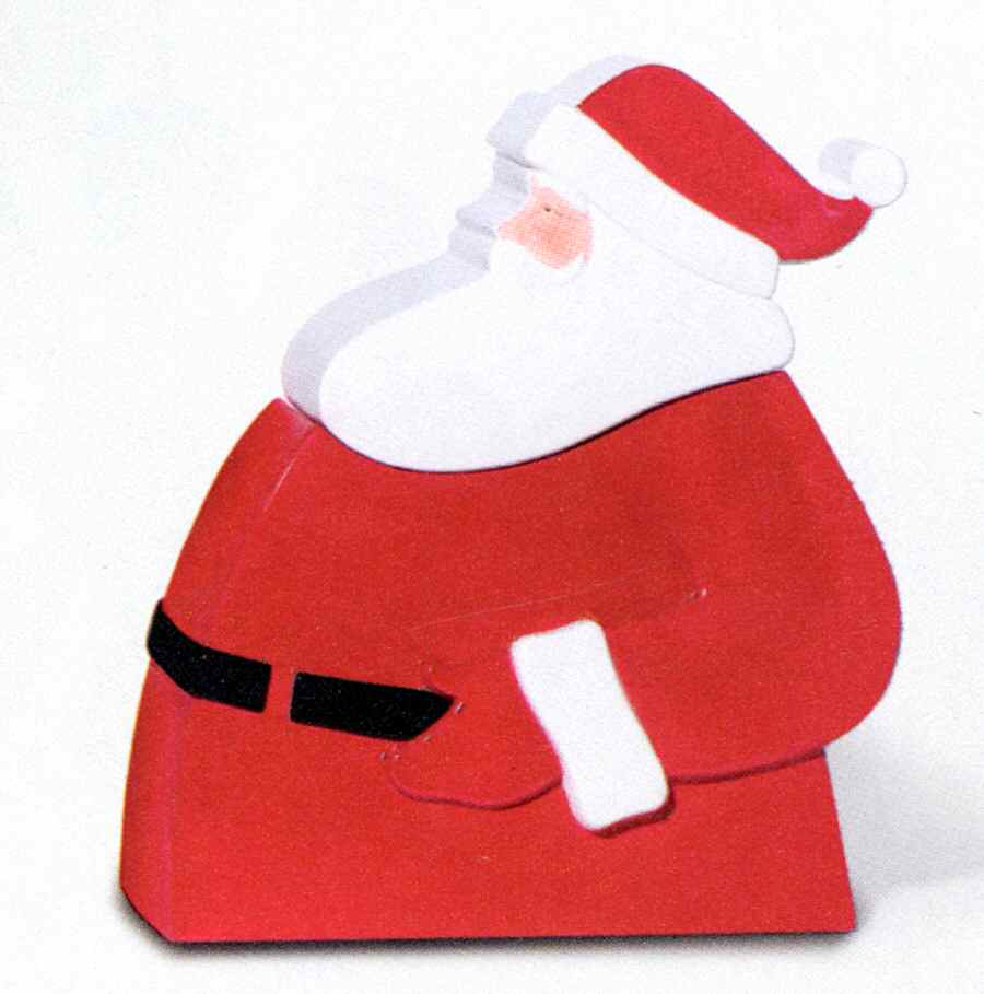 Deco Santa Figural Cookie Jar & Lid by Department 56-1