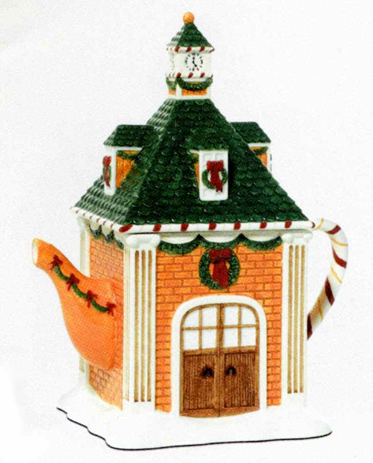 Christmas Figural Teapot & Lid by Department 56-1