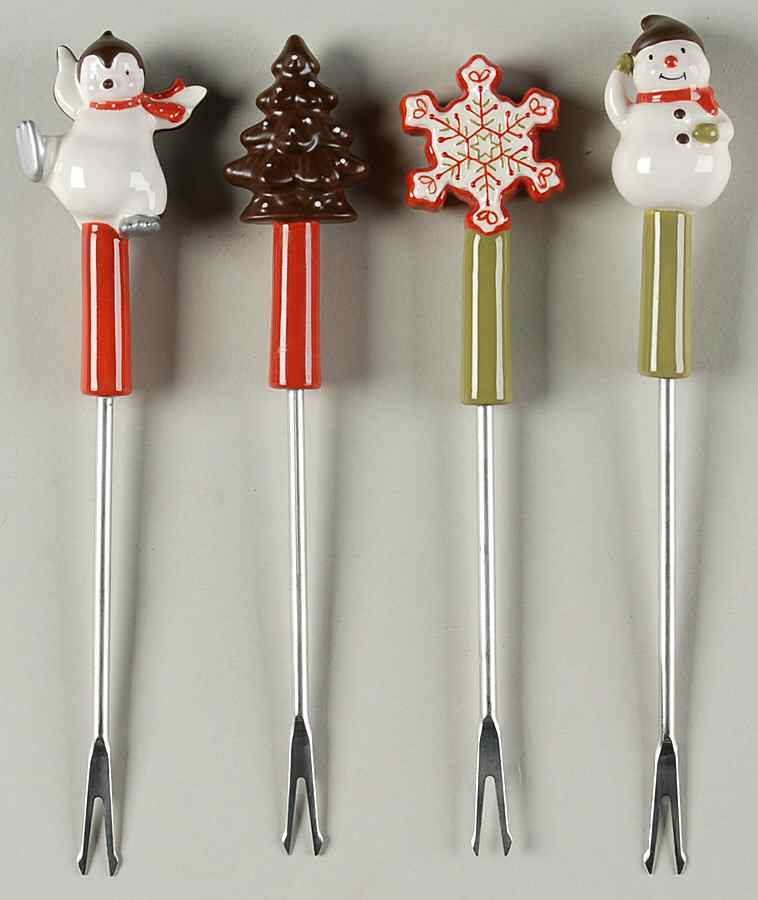 Hot Cocoa Fondue Fork - Set of 4 Motifs by Department 56-1