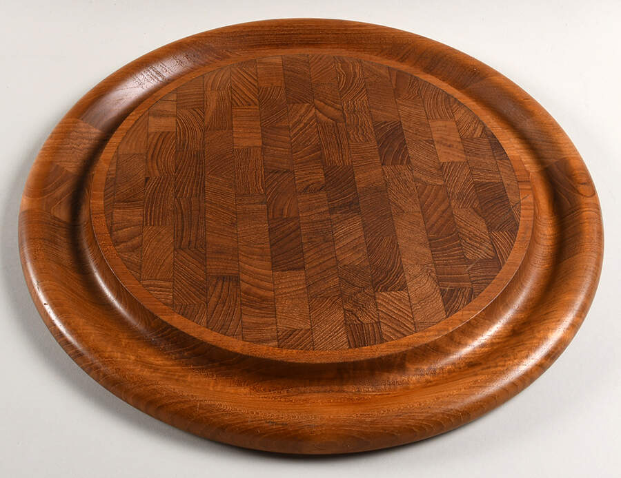 Wooden Serving Accessories 16" Round Wood Cutting Board by Dansk-1