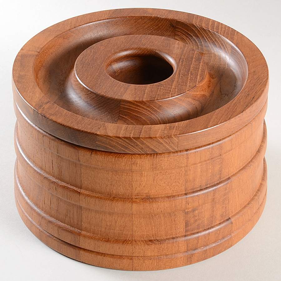 Wooden Serving Accessories Wood Ice Box & Lid by Dansk-1