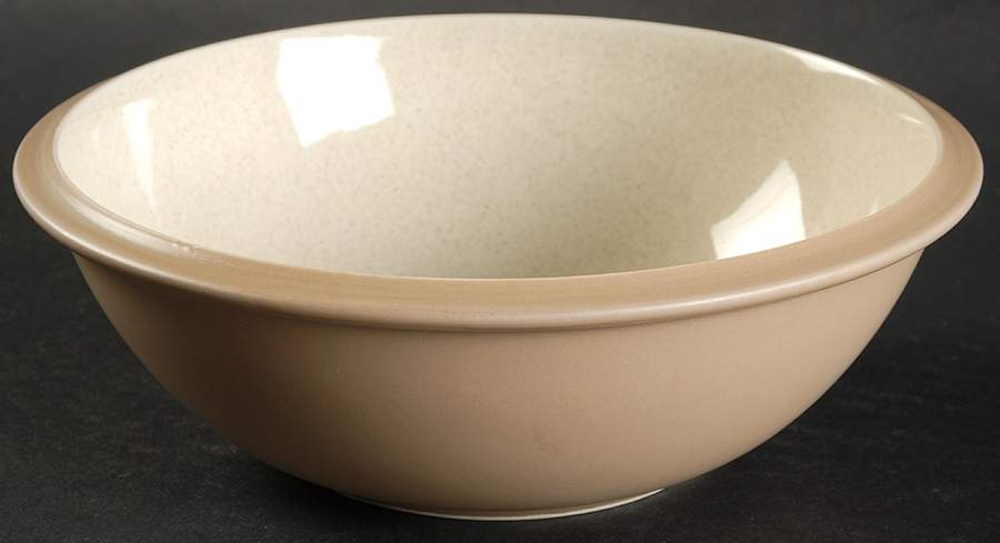 Santiago Beige Glossy (Tan Back) Coupe Cereal Bowl by Dansk-1