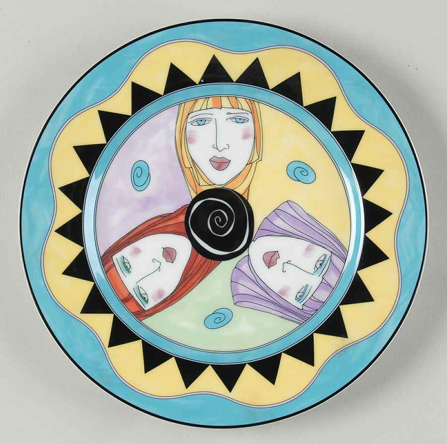 Girl Talk Salad Plate by Denise Ford Designs-1