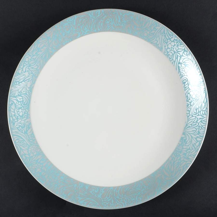 Lucille Teal 14" Chop Plate (Round Platter) by Denby-Langley-1