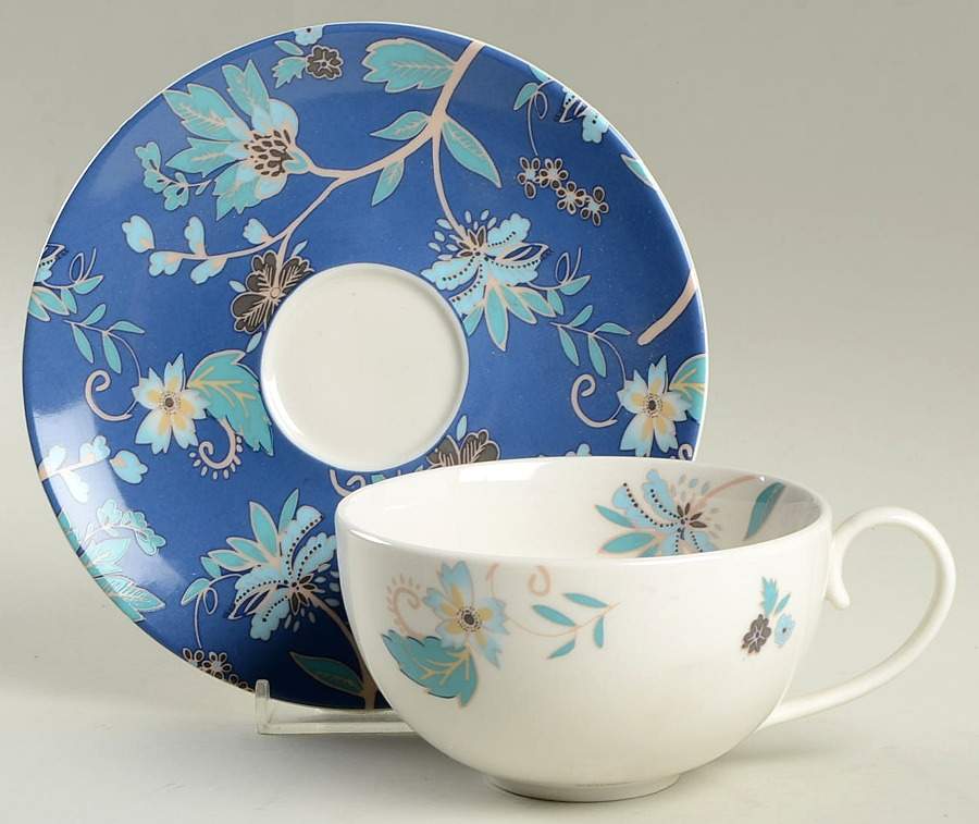 Veronica Flat Cup & Saucer Set by Denby-Langley-1