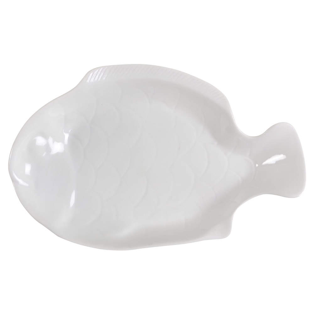 Arabesque White 11" Fish Platter by Dansk-1