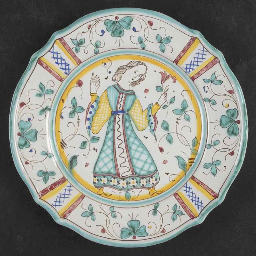 DER63 Salad Plate by Deruta (Italy)-1