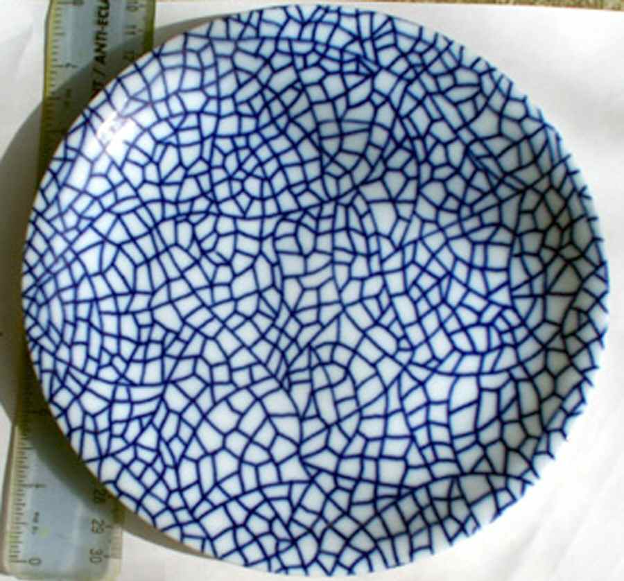 The White Snow Blu Dessert/Pie Plate by Driade Kosmos-1