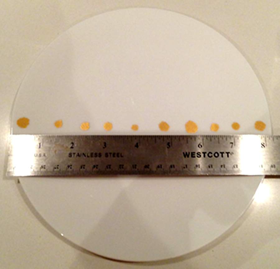 Golden Pearls Salad/Dessert Plate by B T Dibbern-1