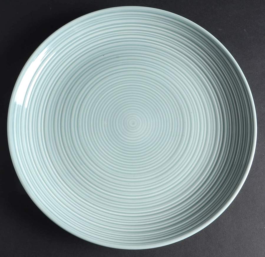 Ripple Mint Dinner Plate by Denby-Langley-1
