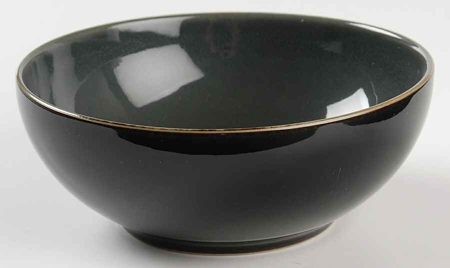 Duets Gray and Black Soup/Cereal Bowl by Denby-Langley-1