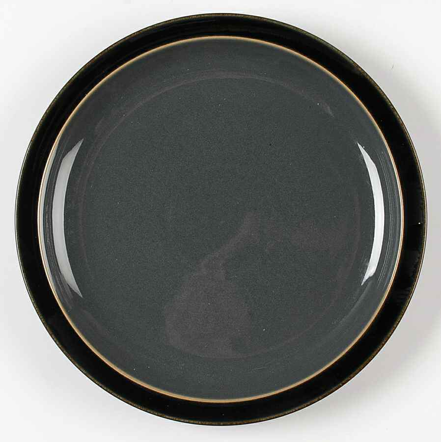 Duets Gray and Black Dinner Plate by Denby-Langley-1