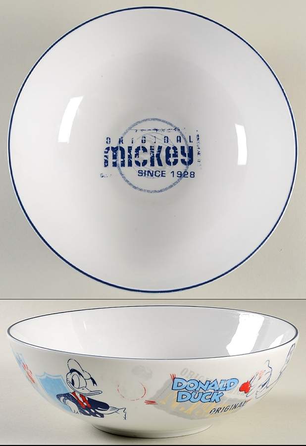 1928 Vintage Americana 9" Round Serving Bowl by Zrike-1
