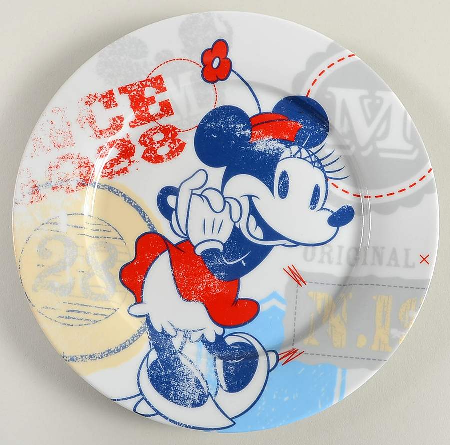 1928 Vintage Americana Salad/Dessert Plate by Zrike-1
