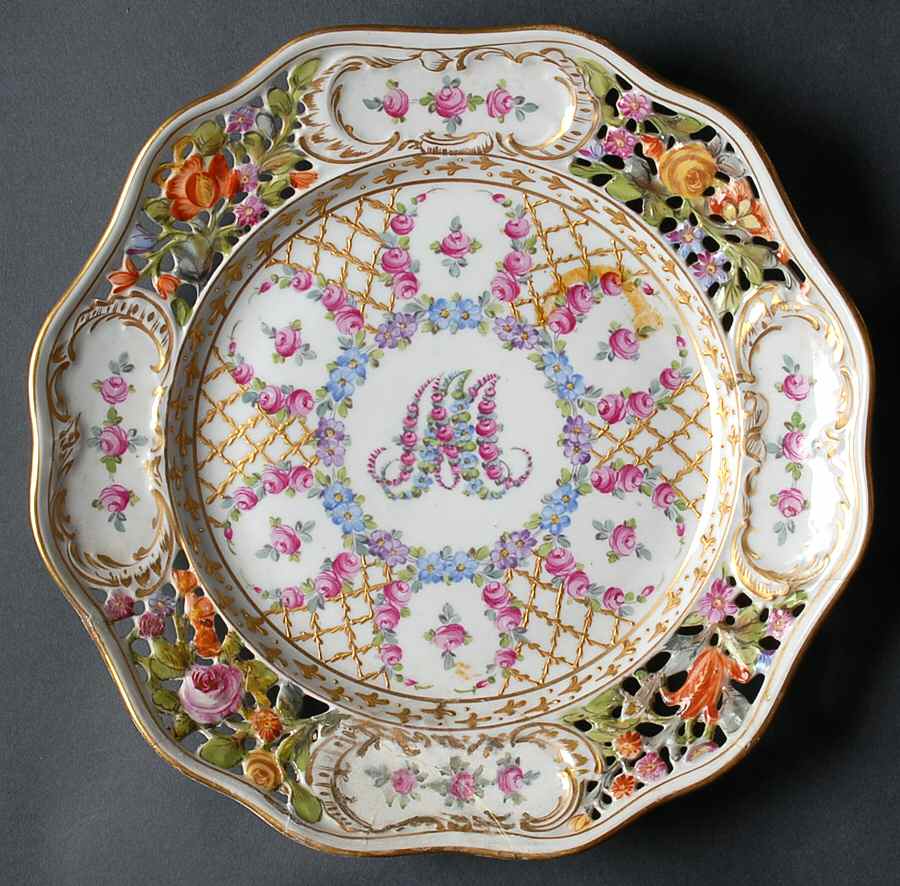 889b Dinner Plate by Dresden (German)-1