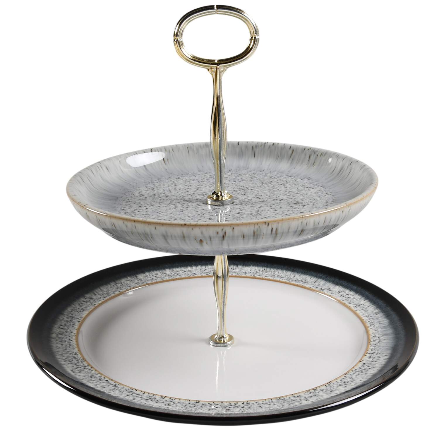 Halo 6 5/8"-10"  2 Tiered Serving Tray (Dp, Sp) HC by Denby-Langley-1