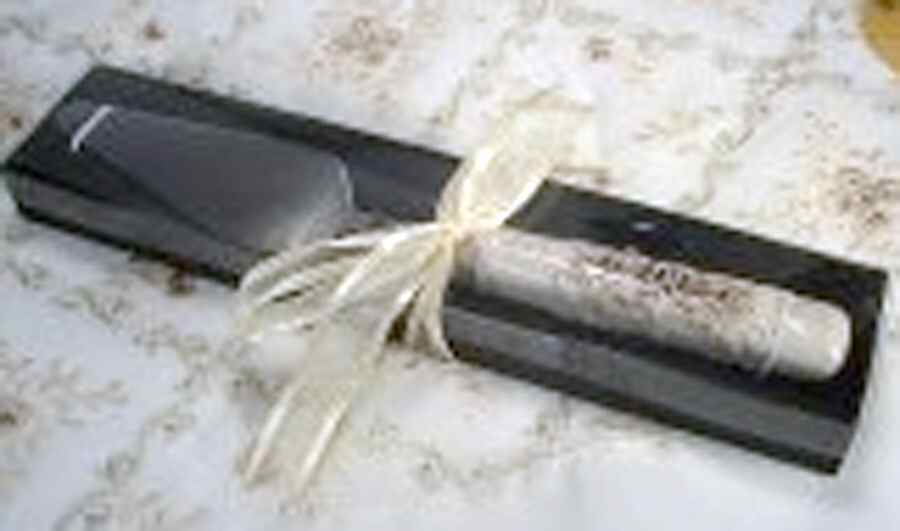 Antique Baroque Cake Knife/Server with Stainless Blade by D'Lusso Home Collection-1