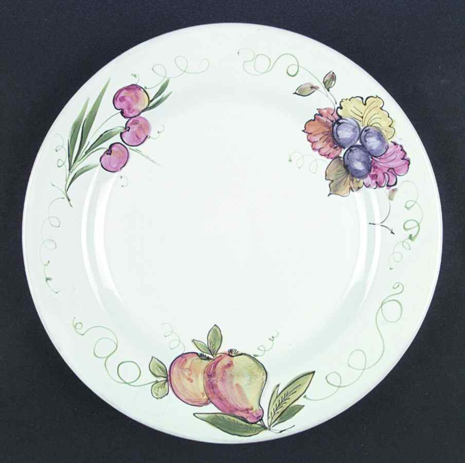 Frutta Dinner Plate by Deruta (Italy)-1