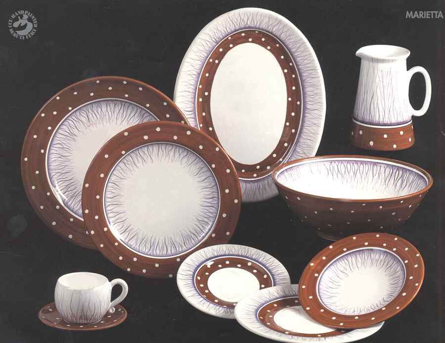 Marietta Dinner Plate by Deruta (Italy)-1