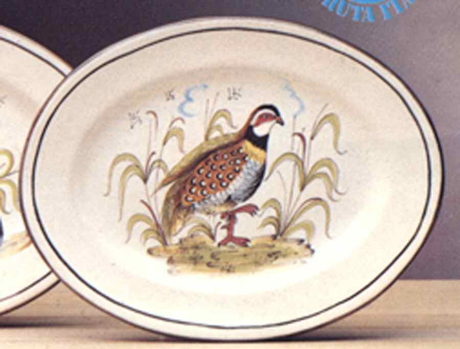 Selvaggina 15" Oval Serving Platter by Deruta (Italy)-1