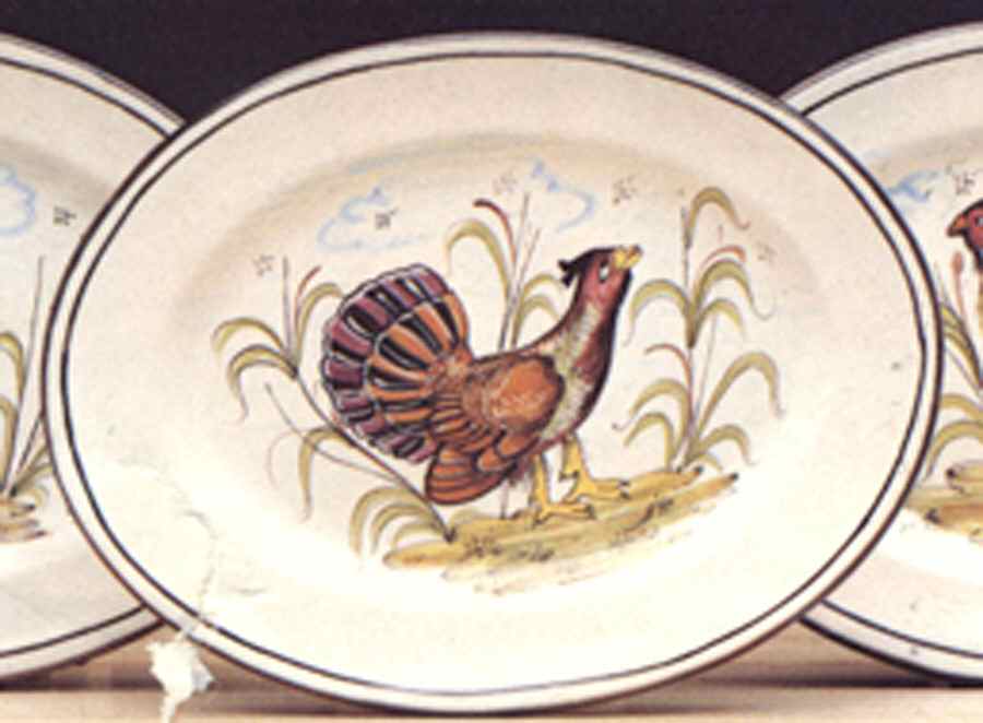 Selvaggina 15" Oval Serving Platter by Deruta (Italy)-1