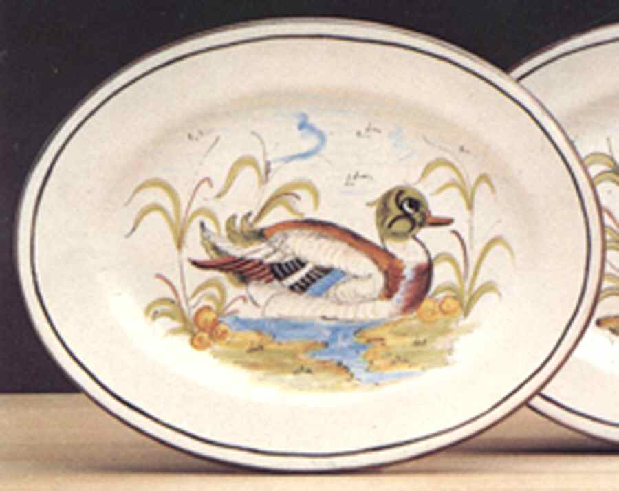 Selvaggina 15" Oval Serving Platter by Deruta (Italy)-1