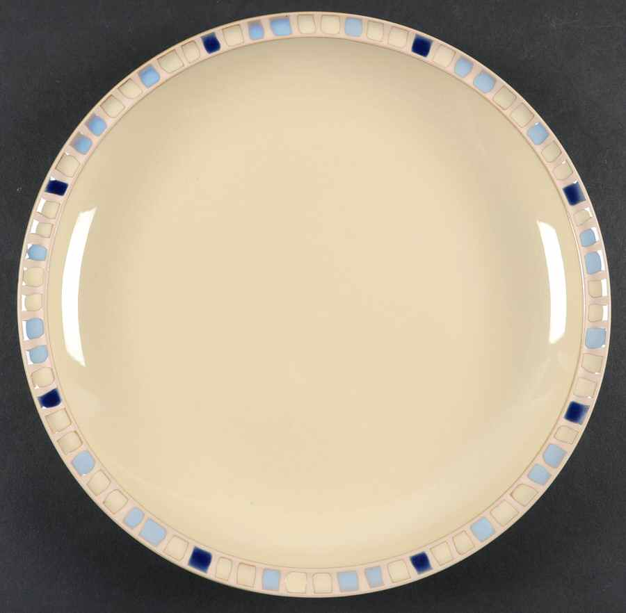 Compass Blue Dinner Plate by Dansk-1