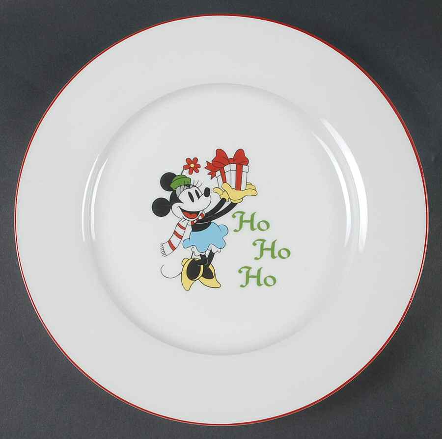 Mickey's Vintage Holiday Dinner Plate by Zrike-1