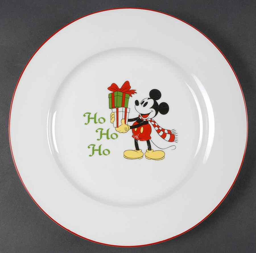 Mickey's Vintage Holiday Dinner Plate by Zrike-1