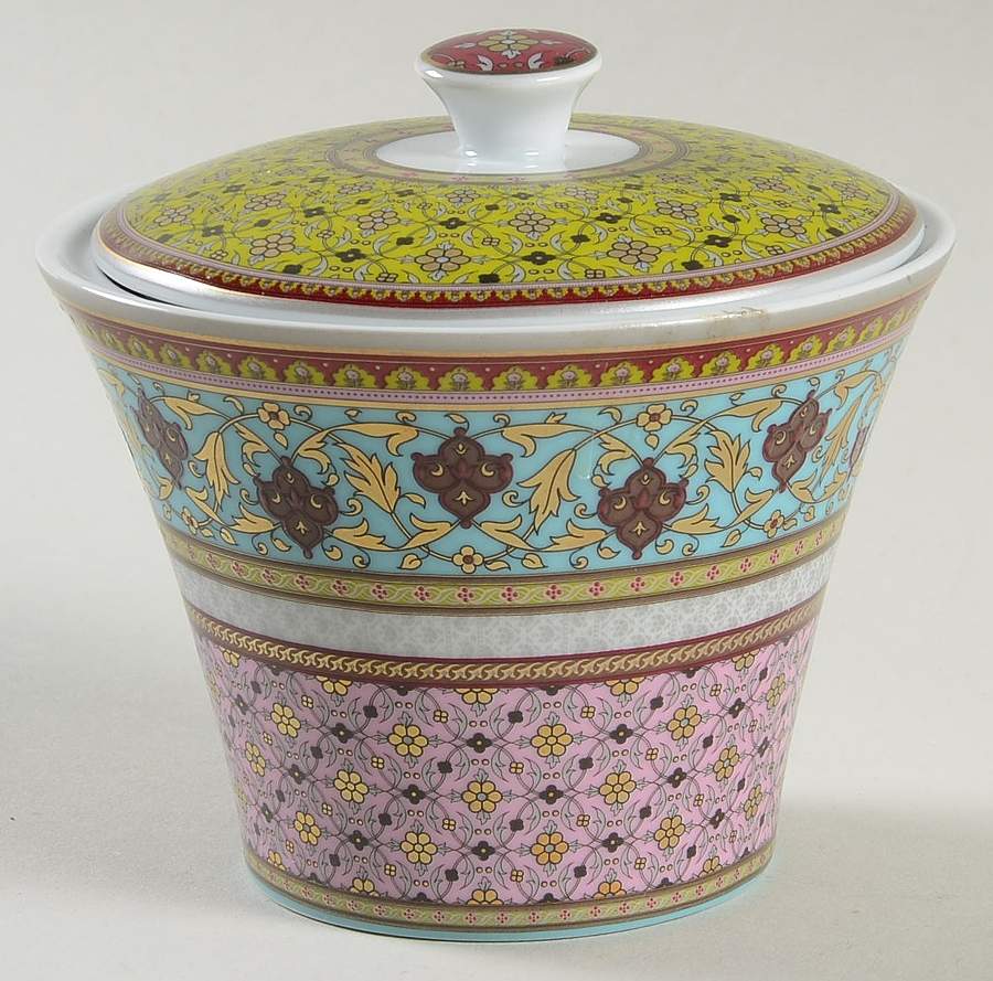 Ispahan Sugar Bowl & Lid by Philippe Deshoulieres-1