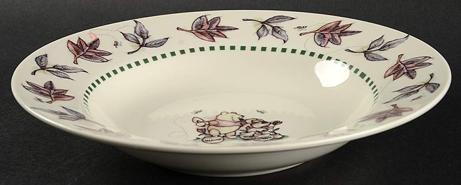 Winnie the Pooh (Leaf&Animal Rim) Large Rim Soup Bowl by Disney-1