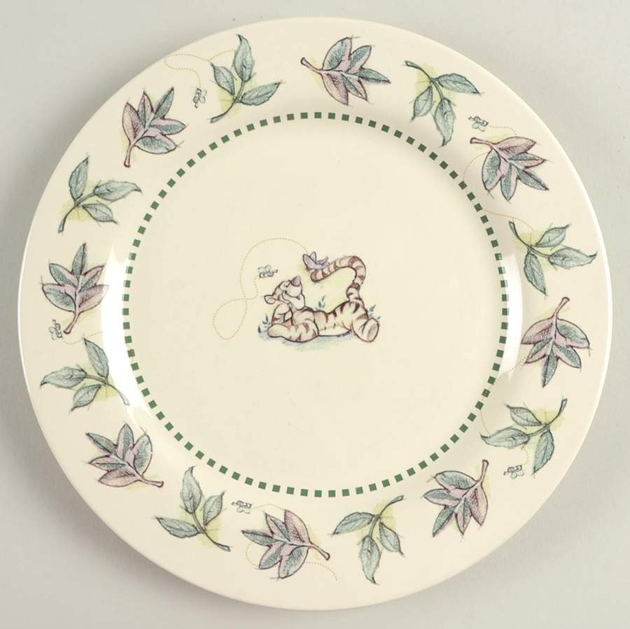 Winnie the Pooh (Leaf&Animal Rim) Salad Plate by Disney-1