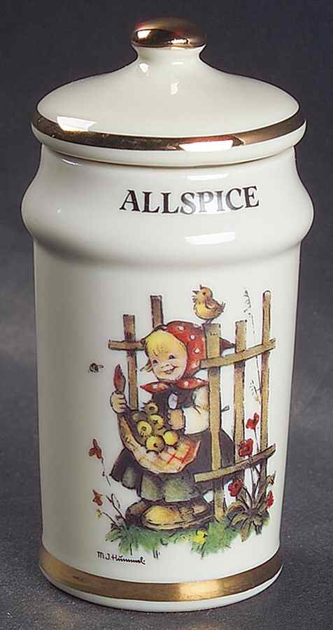 Hummel Collection Spice Jar Set Individual Jar & Lid by Danbury Mint-1
