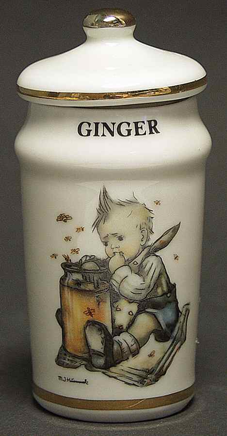 Hummel Collection Spice Jar Set Individual Jar & Lid by Danbury Mint-1