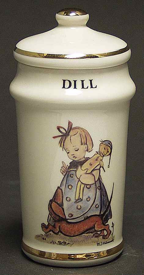 Hummel Collection Spice Jar Set Individual Jar & Lid by Danbury Mint-1