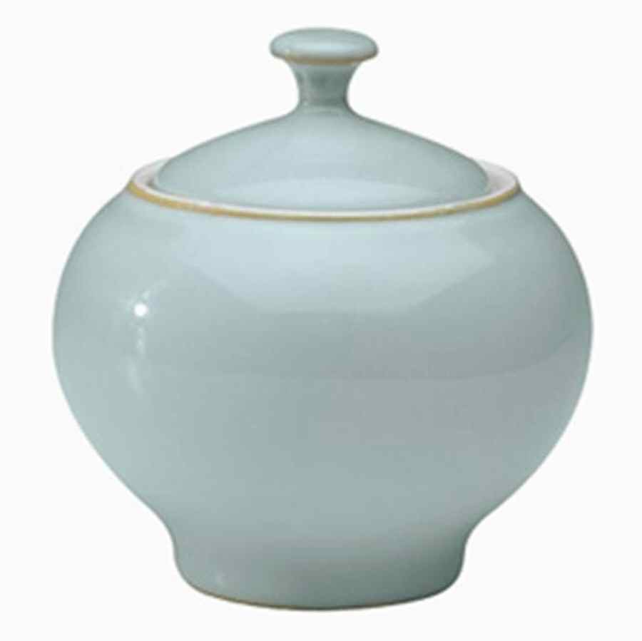 Natural Blue Sugar Bowl & Lid by Denby-Langley-1