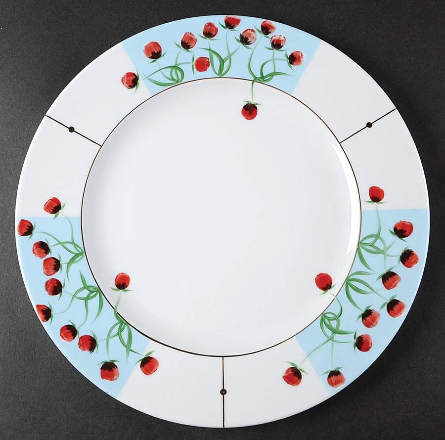 Poppies Dinner Plate by Denis Chauffaille-1