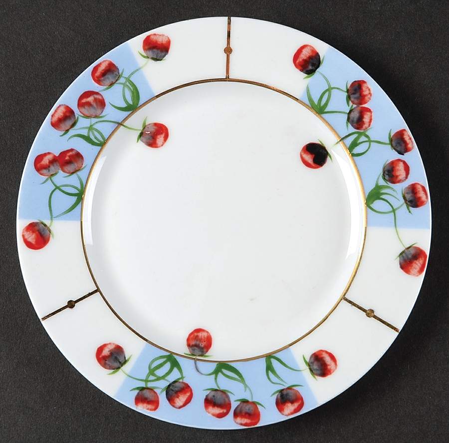 Poppies Bread & Butter Plate by Denis Chauffaille-1