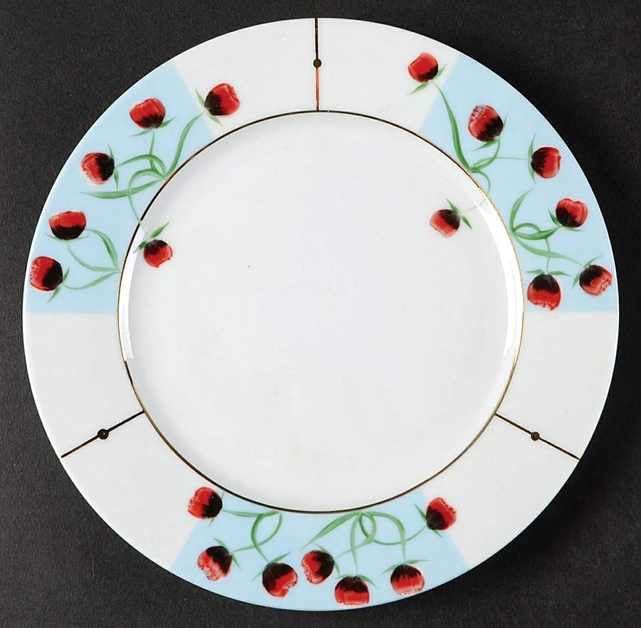 Poppies Bread & Butter Plate by Denis Chauffaille-1