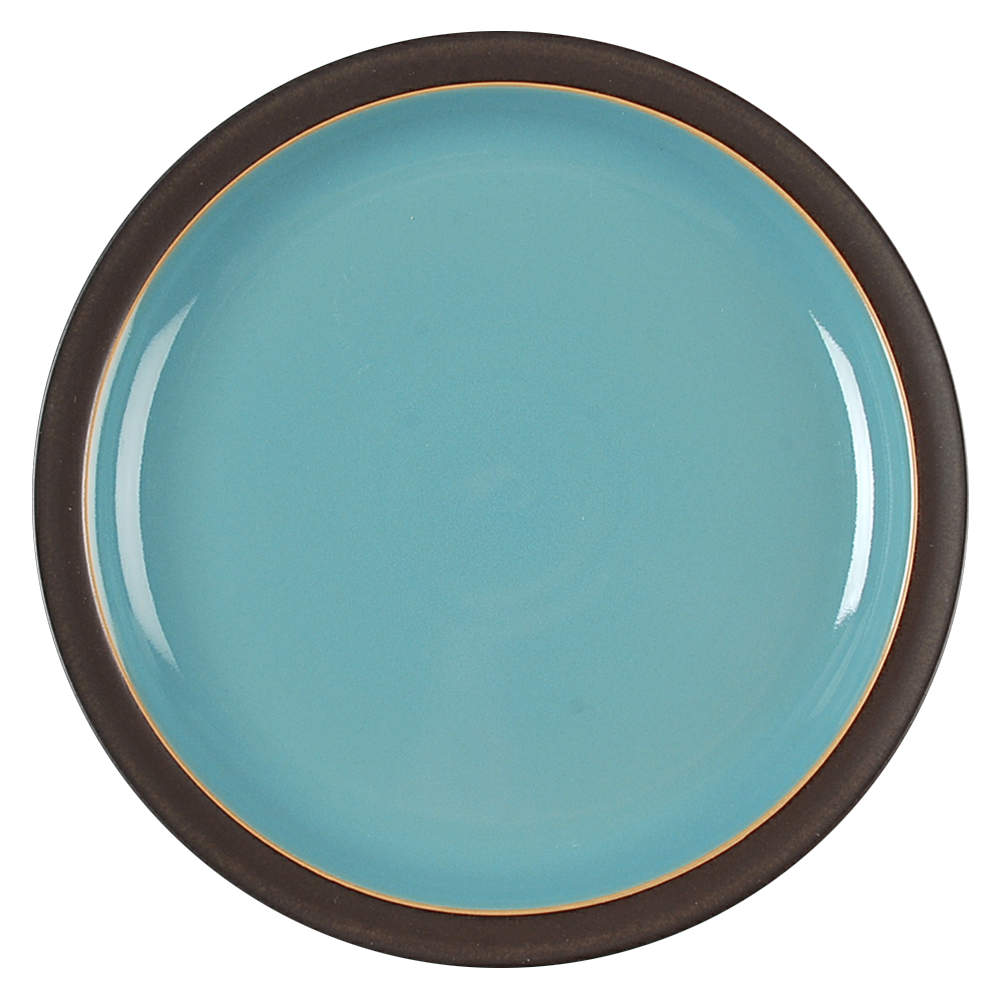 Duets Brown and Turquoise Dinner Plate by Denby-Langley-1