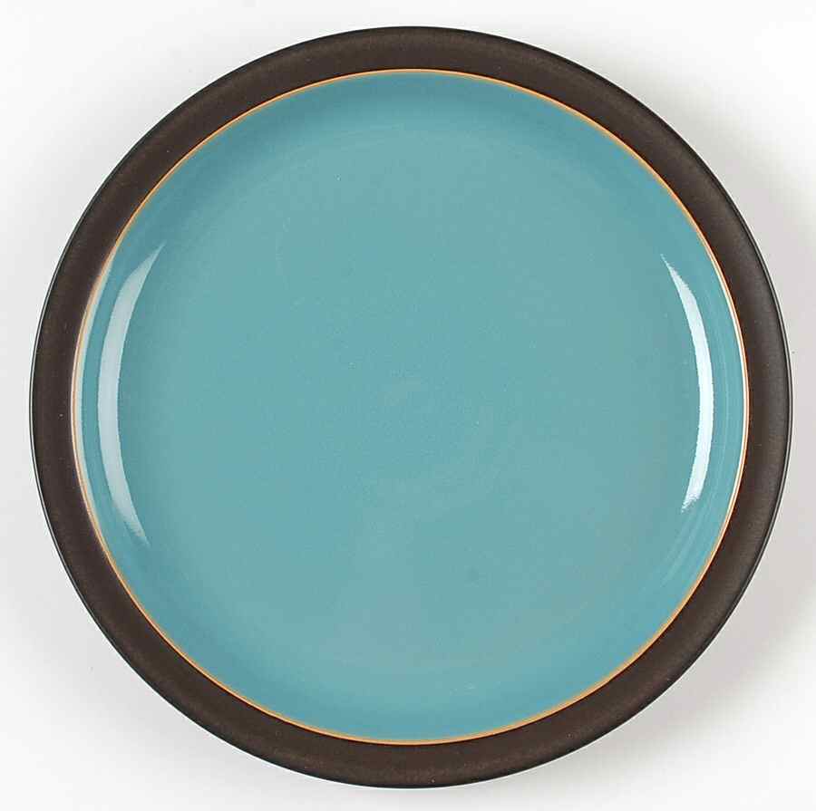 Duets Brown and Turquoise Dinner Plate by Denby-Langley-1