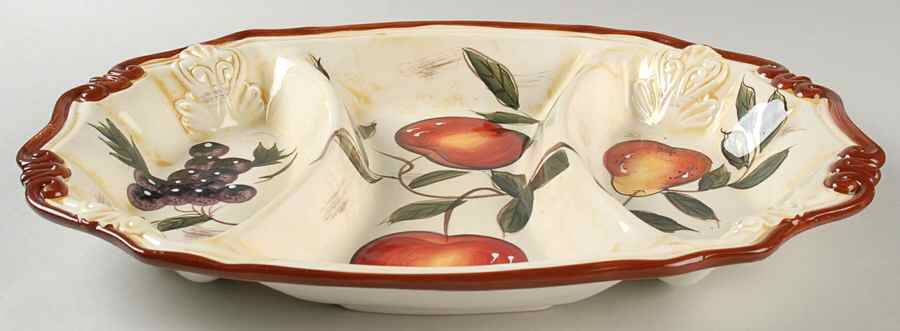 Deco Fruit 3 Section Server by D'Lusso Home Collection-1