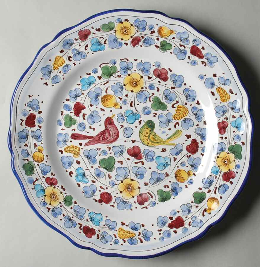 Arabesco Classico 13" Chop Plate (Round Platter) by Deruta (Italy)-1