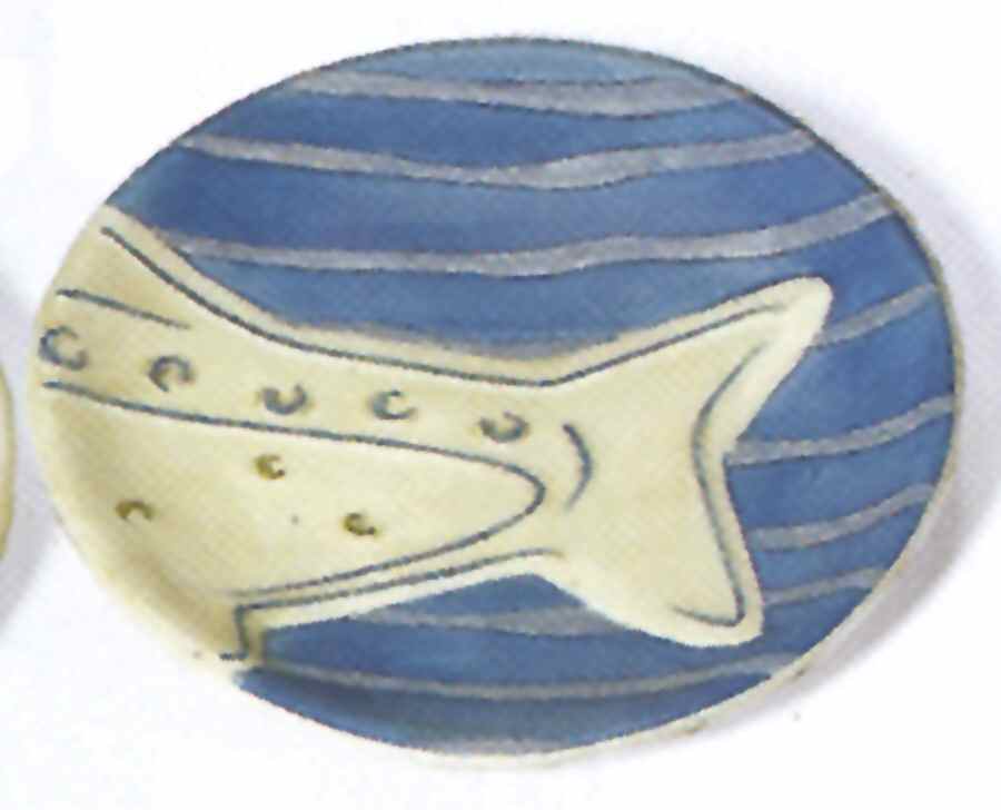 Blue Fin Bay Bread & Butter Plate by Department 56-1